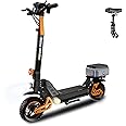 Ruitoo Electric Scooter, 1000/1600/5600 W Motor, 28-46 Mph, 31-52 Miles Range, 18.2/15.6/20.8/35 AH Battery, Dual Suspension & Hydraulic Braking System Scooter for Adults with Seat & Storage Box