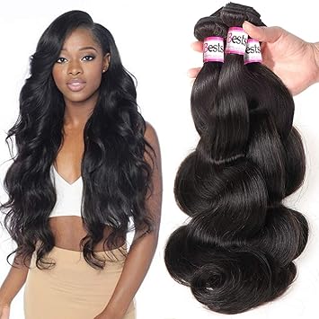 Bestsojoy Brazilian Body Wave 4 Bundles 100 Human Hair Bundles 8a