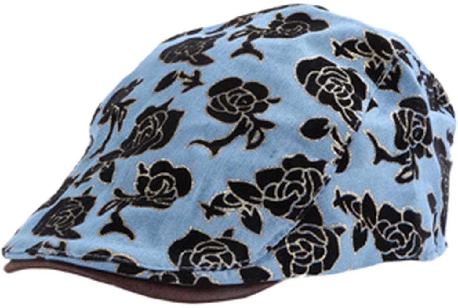 floral flat cap