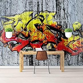 Wall Mural Simple and Mysterious Graffiti Art Removable Self-Adhesive Large Wallpaper - 66x96 inches