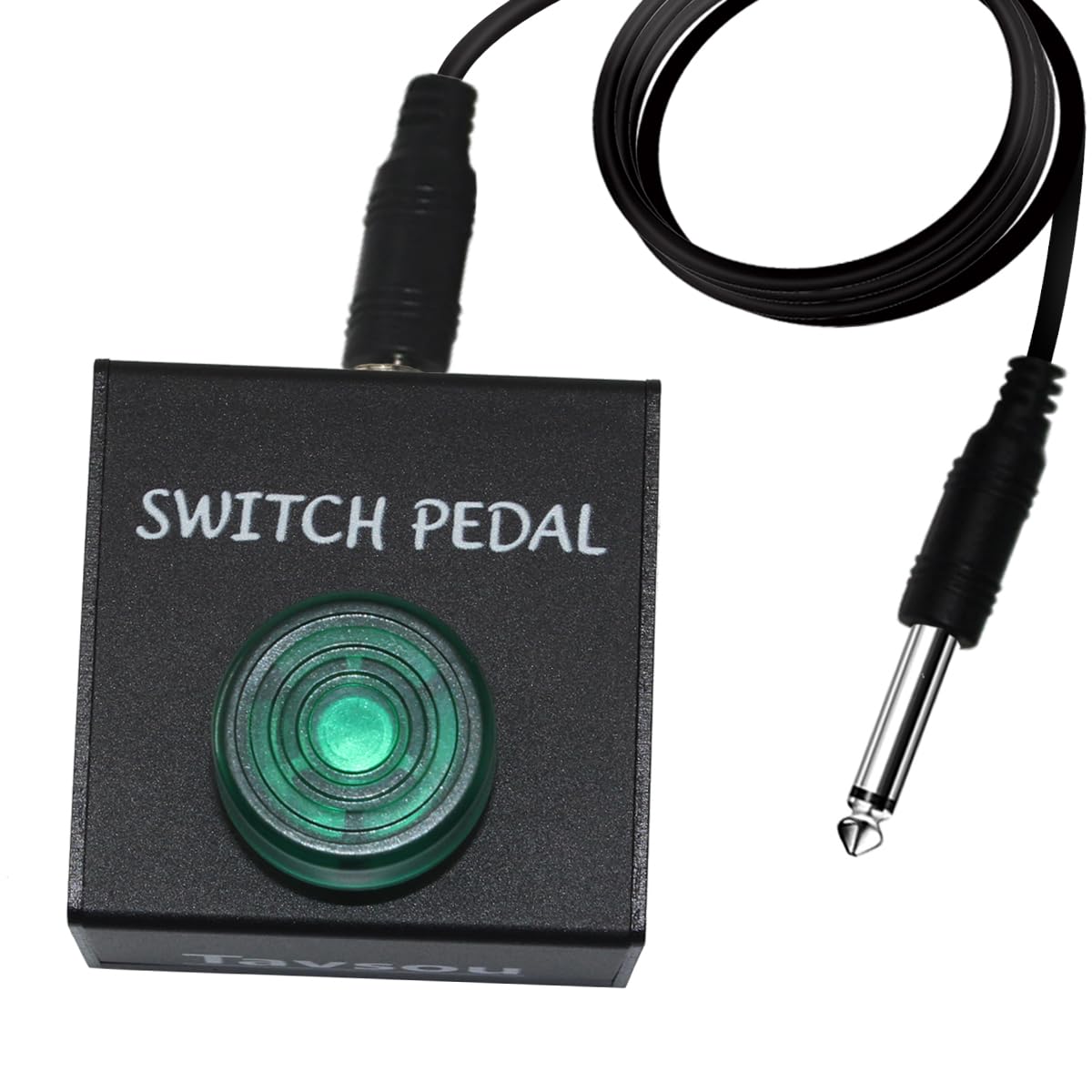 Tavsou Tap Switch Pedal for Guitar Effect Pedal Footswitch With TS Cable (Latch Tap Switch)