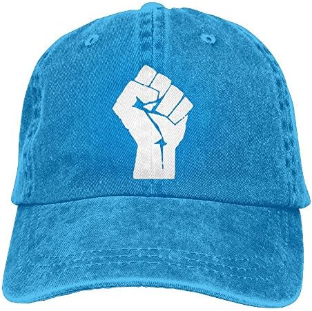 YYxin2xu Revolution Fist Hat Snap-Back Hip-Hop Cap Baseball Hat Head-Wear Cotton Trucker Hats Royalblue