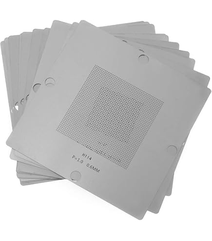 Pcb Pad Rework Kit Bga Reballing Kit With 90mm Fixture Jig & 10 Stencils - Solder Rework ...