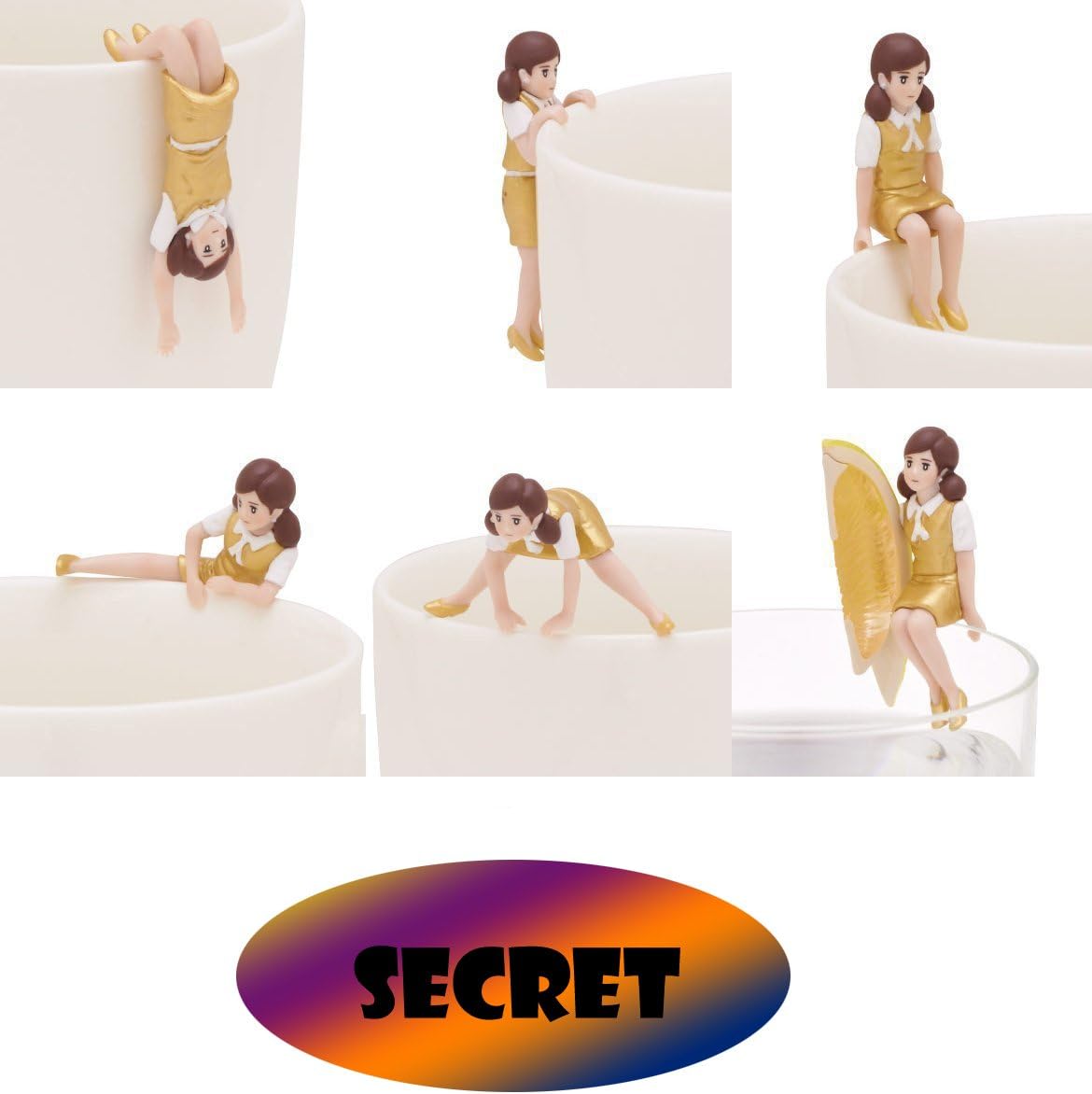 [Limited Edition] Fuchiko Gold Kitan Club Gacha all seven sets of cup
