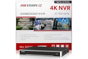 Hikvision 4K 8-Channel Network Video Recorder DS-7608NI-I2/8P 12MP POE Plug-and-Play NVR (International English Upgradeable)
