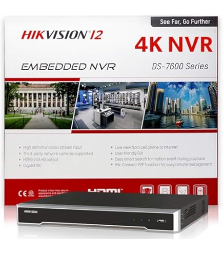 HIKVISION NVR DS-7616NI-K2/16P H.265 16-Channel PoE 4K