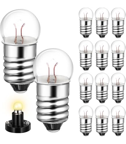 10 Ampoules LED Miniatures E10 12V/0.04A - Uxcell - Pour Décoration, Maquettes