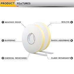 2-Pack Weather Stripping High Density Foam Seal