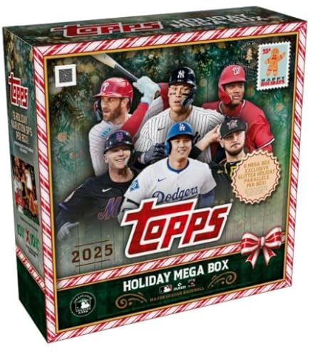 Amazon.com: 2025 Topps Holiday Baseball Sealed Mega Box (10 Packs