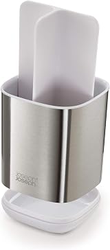 Joseph Joseph Easy-Store Compact Toothbrush Holder Caddy White Steel view 4