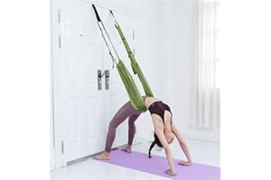 DIAMERD Leg Stretcher Strap, Stretching Equipment with Door Anchor Flexibility Trainer Backbend Assist for Dance Aerial Yoga Ballet Leg Stretching Exercise