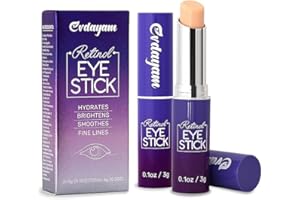 EVDAYAM Eye Cream for Dark Circles and Puffiness 2 packs – Under Eye Balm Stick with Caffeine – Eye Brightener Stick for Eye Bags, Wrinkles, Fine Lines –