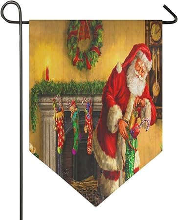 Oarencol - Calcetines navideños de Papá Noel para chimenea, diseño de