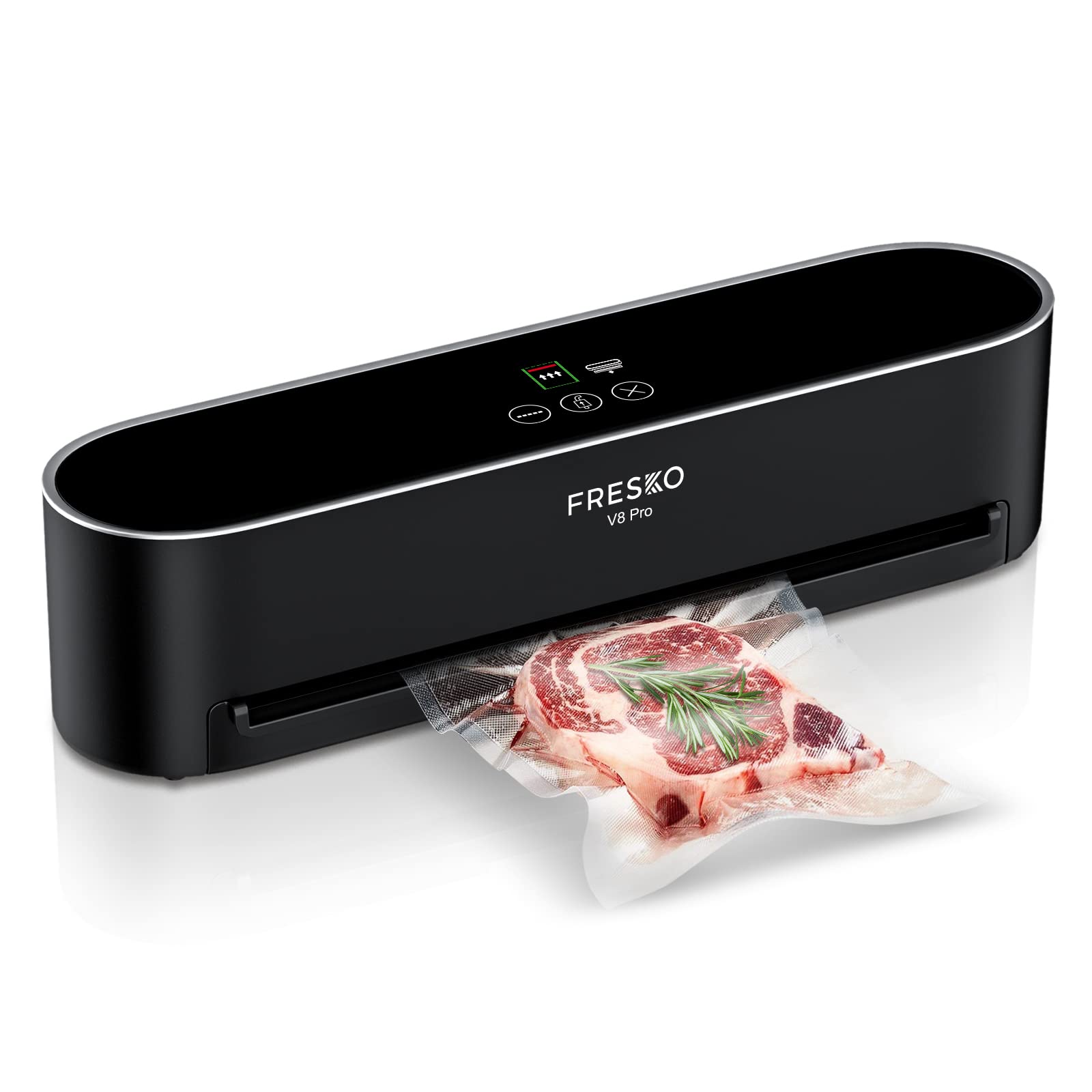 Photo 1 of Fresko Full Automatic food vacuum sealer machine, Multi-Functional Food Sealer with Powerful Suction, Compact Design Hands-Free Vacuum Sealer for Food Storage with 10pcs Bags