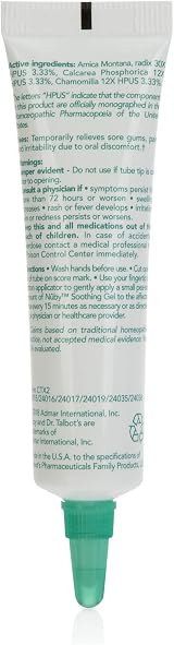 Dr. Talbot's All Natural Teething Gel 0.53 oz with Bonus Silicone Toothbrush view 7