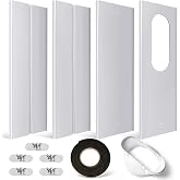 YoleShy Portable Air Conditioner Window Kit with Coupler for 5 inches Hose | Adjustable Window Seal for AC Unit, Sliding AC Vent Kit