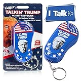 Talking Trump Keychain Funny Gag Sound Machine Toy | 6 Different Sayings in Donald’s Real Voice | Classic Quotes in Your Pocket | Sound Effect Political Gift | Batteries Included