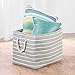 iDesign Luca Fabric Storage, Bin with Handles for Blankets, Pillows, Clothing, Towels - Large, Gray/Cream 17