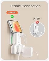 LENCENT 3 Way Plug Extension Socket with 3 USB Ports 13A 3250W UK view 4