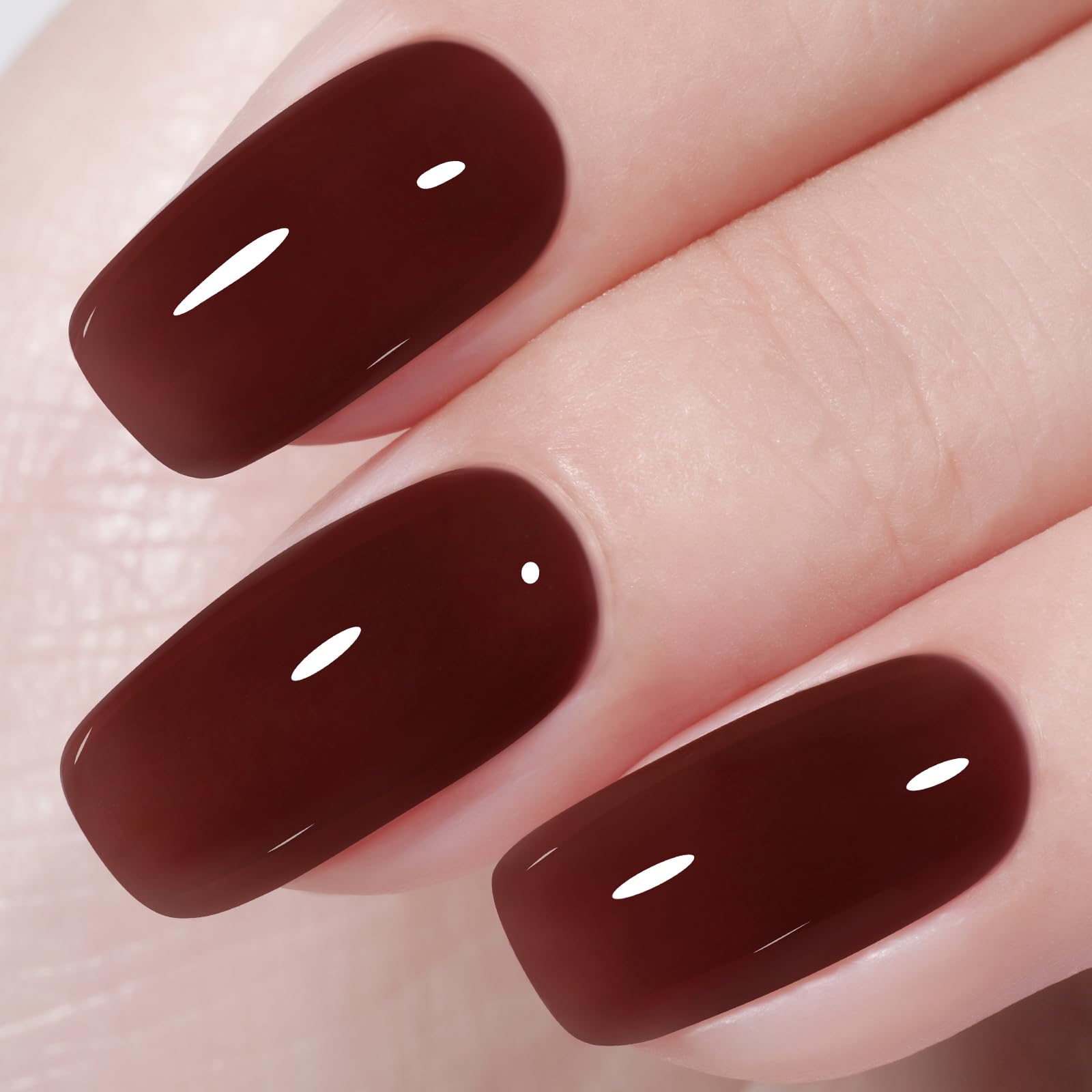 AILLSA Winter Brown Gel Nail Polish Burnt Berries