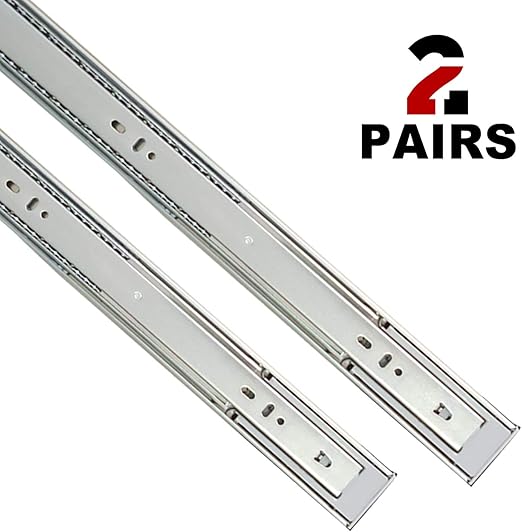Sevgty 22 Inch Drawer Slides Soft Close Ball Bearing 3 Folds Full