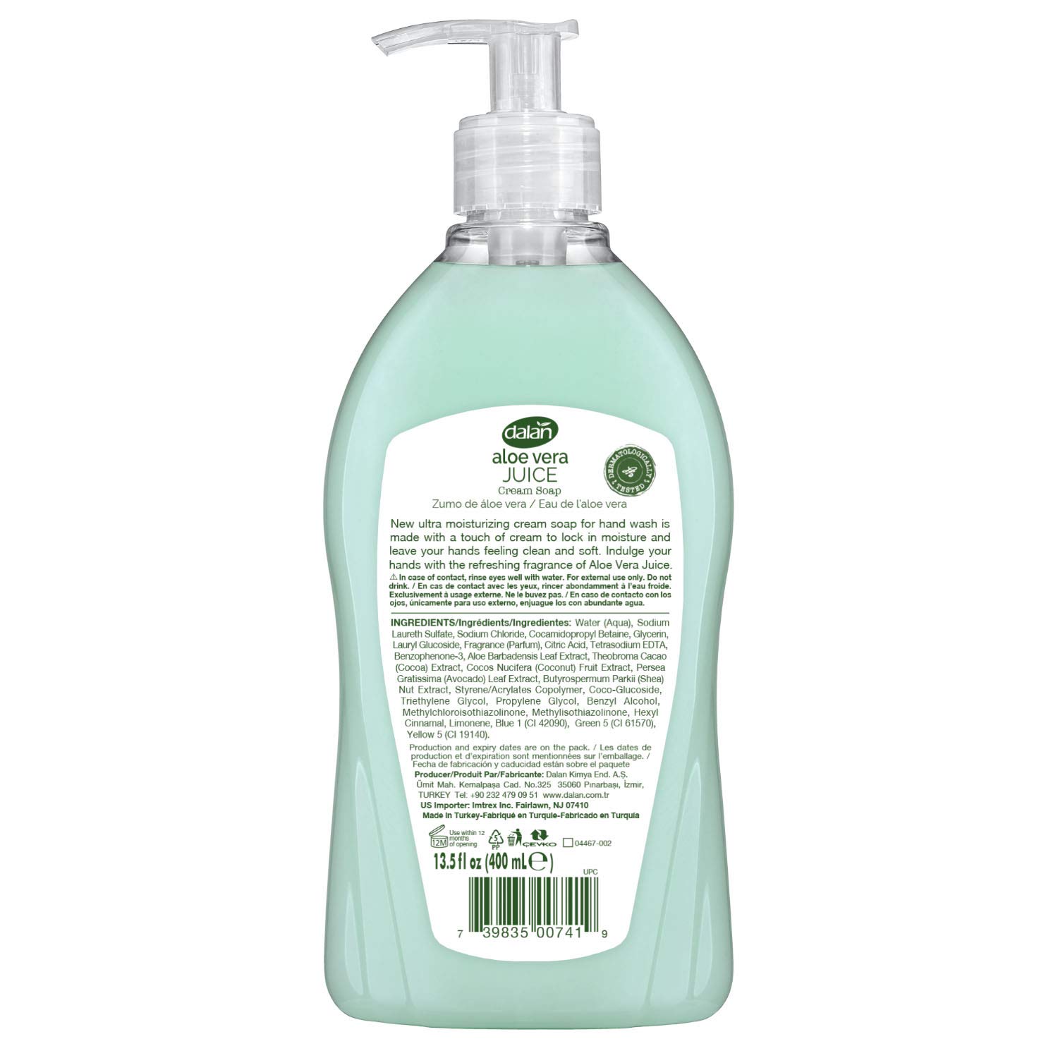 dalan aloe vera cream soap