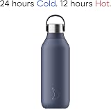 Chilly's Series 2 Bottle 500ml Whale Blue Stainless Steel Vacuum Insulated view 4