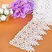 HOUSWEETY 5Yards 8cm White Lace Edge Trim 3-1/8