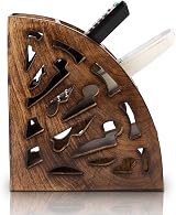 The Great Indian Bazaar Handcrafted Wooden Remote Control Holder 5 Slots view 8