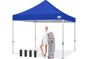 MASTERCANOPY Pop Up Canopy Tent Commercial Grade 10x10 Instant Shelter (Blue)