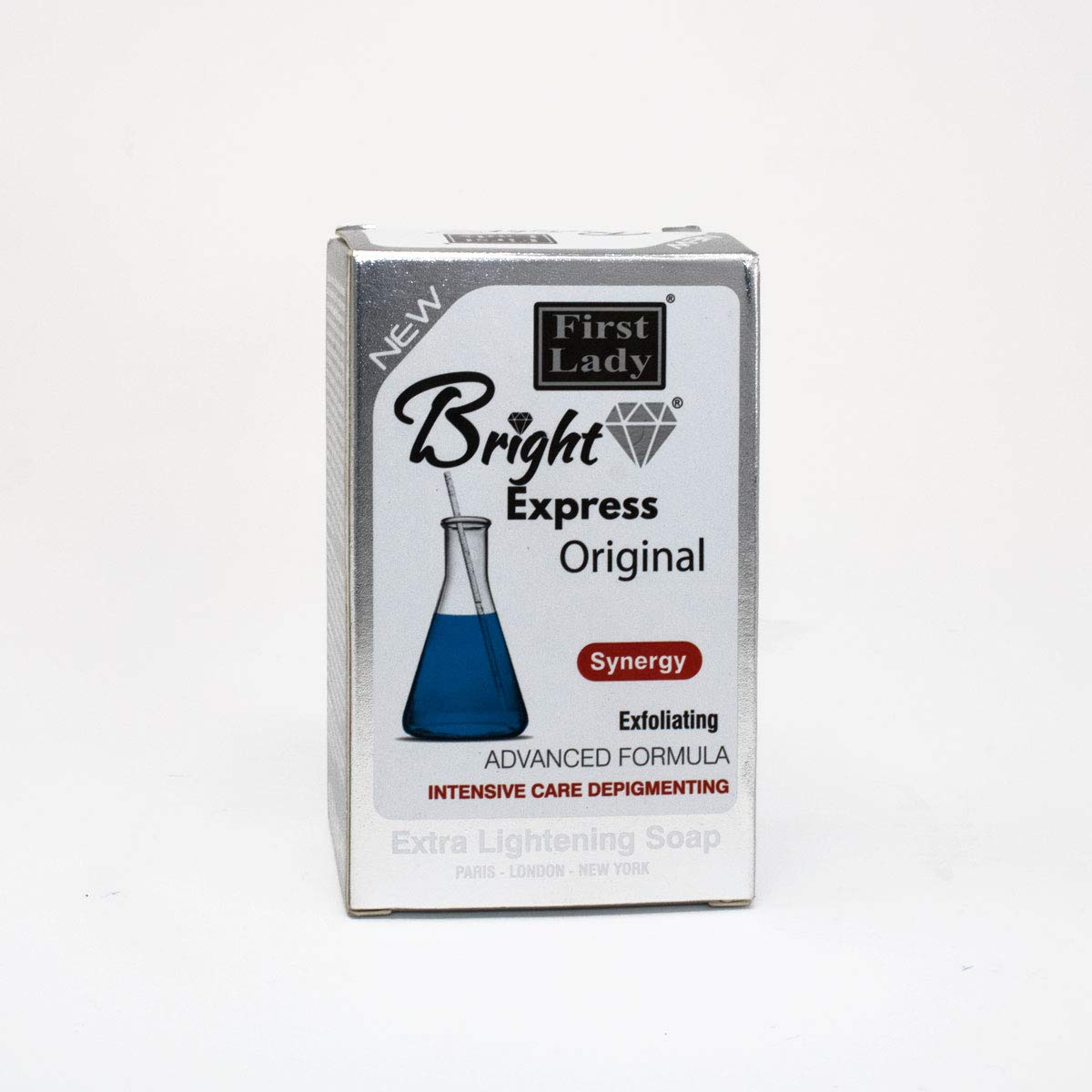 Bright Express Original Extra Strong Skin Brightening & Exfoliating Vitamin C Soap 200g face, hand & body - with Lactic Acid, for hyper pigmentation, dark spots, melanin, melsama, Glowup