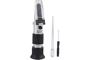 GLOGLOW Beekeeper Refractometer Portable High Measuring Range Honey Tester Sugar Water Content Measurement 58-90% Beekeeping Honey Concentration Meter