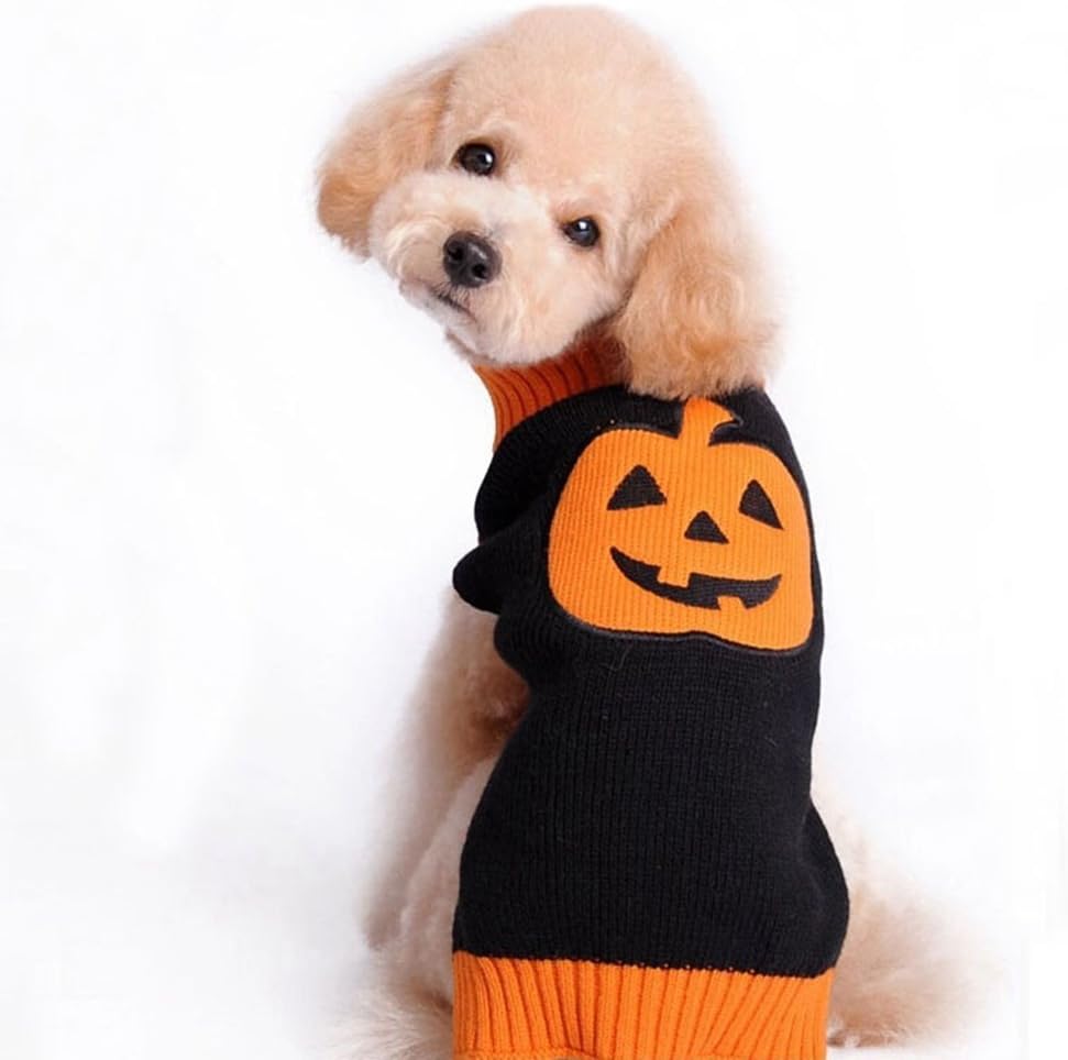 Anne as Pet Clothes Halloween Pet Puppy Dog Shirt Tops Pumpkin Costume (XL)