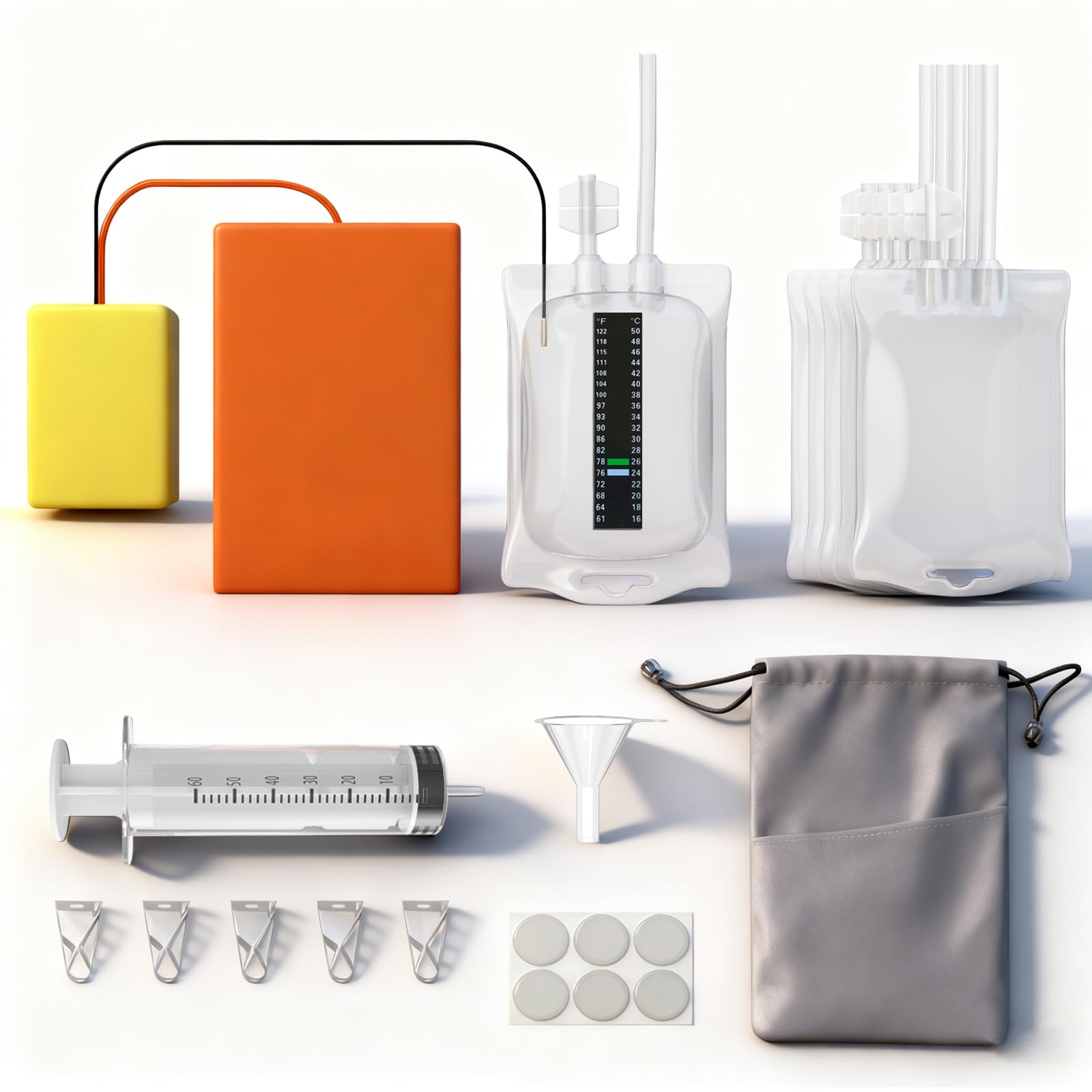 Photo 1 of Electric U/Rine Warmer Liquid Heater with Electronic Temperature Display & Thermometer Sticker, 37°C/98.6°F Constant Temperature for Up to 10 Hours, Uniform Heating, Real-Time Monitoring