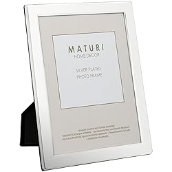 Maturi Silver Plated Photo Frame - Flat Edge Finish