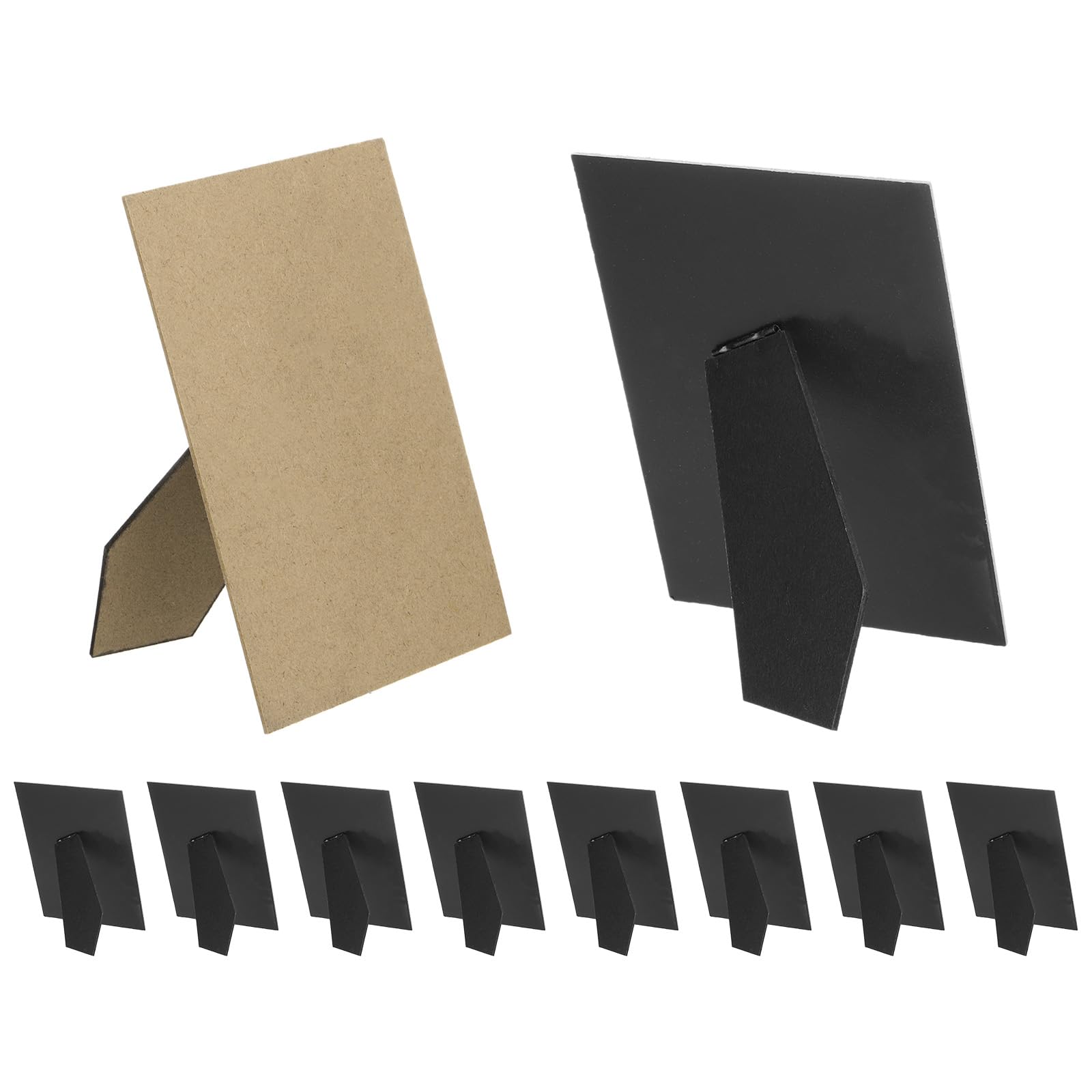 Photo 1 of PATIKIL 10 Pack Easel Back for Picture Frame, 5 x 7 Inch Replacement Picture Frame Easel Back DIY Photo Board for Photo Frames Tiles, Black