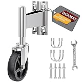 WOOSKY Spring Loaded Tube Gate Casters 5” Heavy