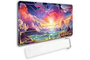 MATPYOS Durable MTG Playmat TCG Playmat with Zone and Locking Edges for MTG Gaming - Includes Waterproof Storage Bag (playmat (3),with Zone)