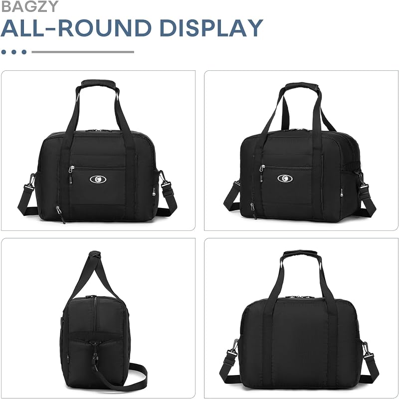 Mala de viagem 40x30x20 para bagagem de mão dobrável à prova d'água Vueling Wizzair com shoulder feminina Sports Holdall Fins de Semana 25L 2 Pacote