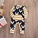 Newest Baby Boys Deer Striped Bodysuit Romper Sleepwear Outfits Costume