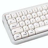 COOMICKEY 140 Keys White PBT Keycaps MOA Profile