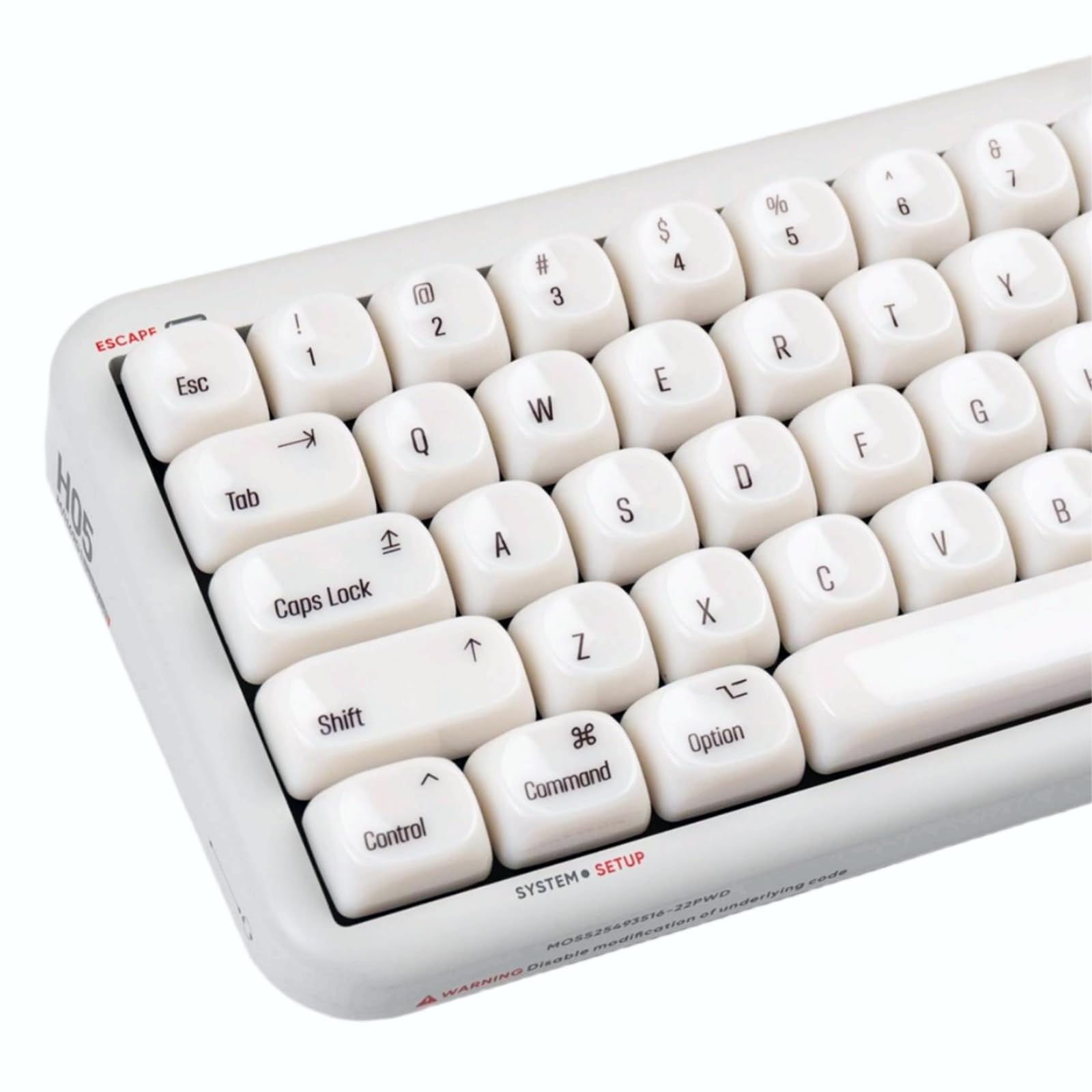 COOMICKEY 140 Keys White PBT Keycaps MOA Profile