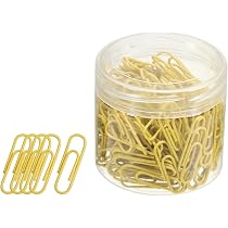 Amazon.com: Nebrix 450 clips de papel de color azul de varios ...