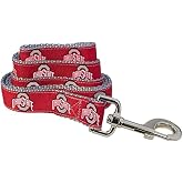 Collegiate Dog Leash (Ohio State, 6 Foot X 5/8 inch)