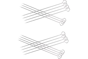 GOOHOCHY Sturdy Stainless Steel Bbq Needle Sticks 30 Pcs 20Cm for Roasting Meat and Vegetables at Home and