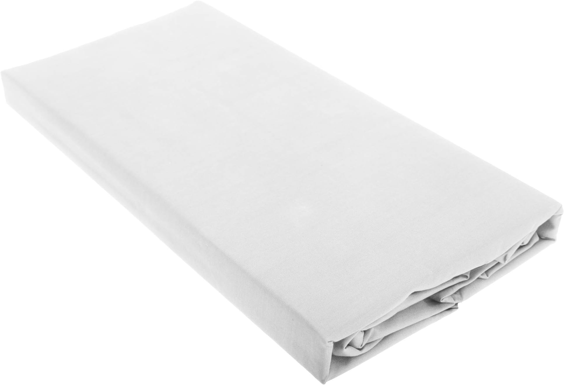 E Of W Superior Collection 100% Cotton Plain Flat Bed Sheet (400 Thread Count) (King (102in x 106in)) (White)