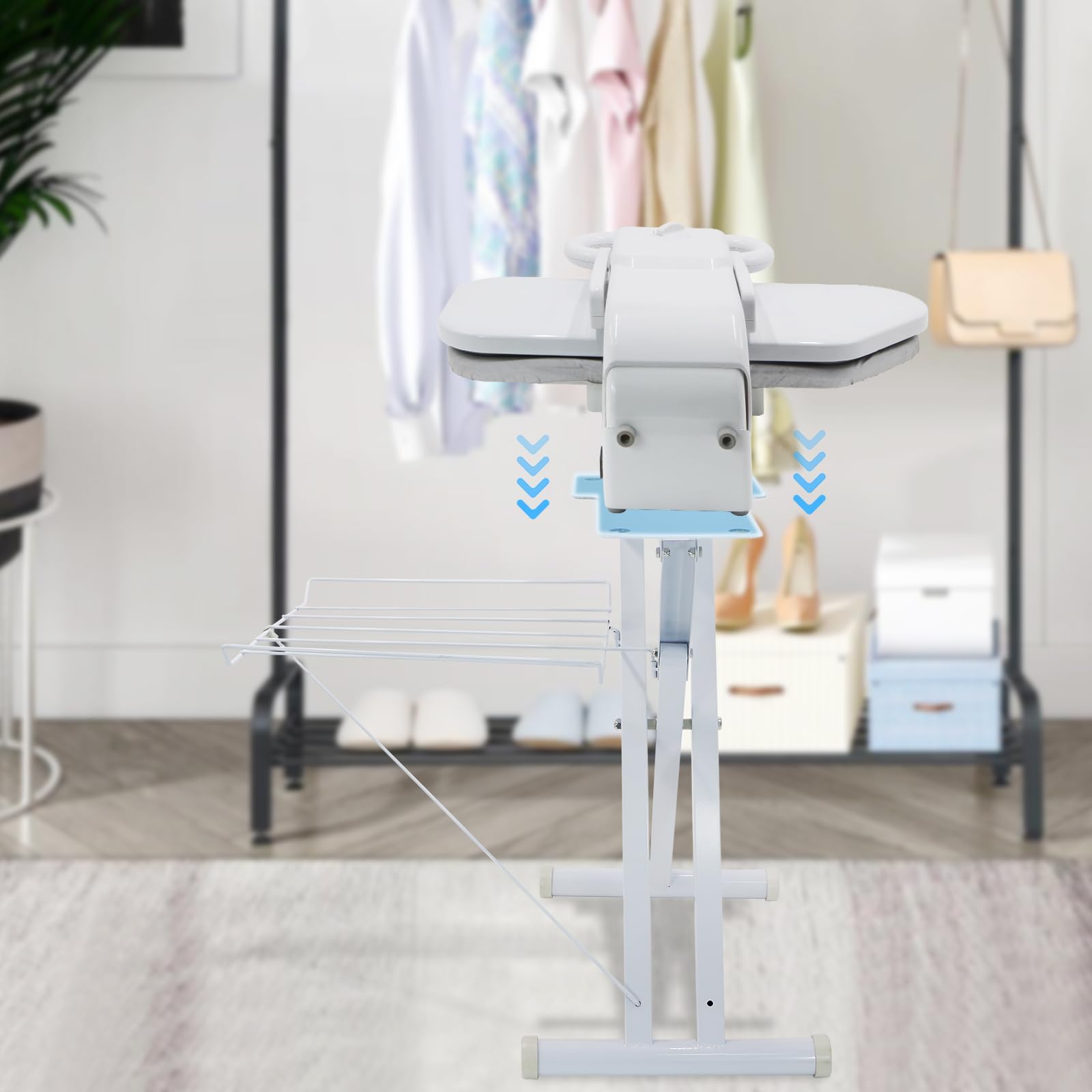 Lumil Steam Press Stand, Custom-Made for 20'' Clothes Press Machine for Home Business White Digital Steam Press for Clothes-Only Use Steam Iron Press, Not Suitable for Other Brands