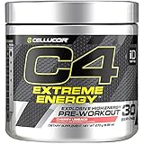 Cellucor C4 Extreme Energy Pre Workout Powder, Explosive High Energy Drink, Cherry Limeade, 30 Servings