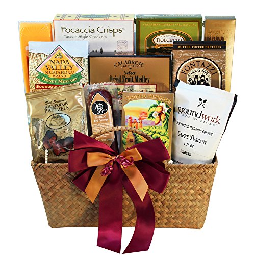 The Finer Things Gourmet Food and Snacks Gift Basket (Candy Option)