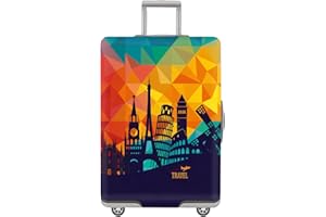 Travel Luggage Cover, Elastic Travel Luggage Cover, Anti-Scratch Protective Suitcase Cover with Zipper, Fits 18-32 Inch Lugga